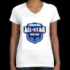 Women's Fine Jersey V-Neck Tee Thumbnail