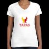 Women's Fine Jersey V-Neck Tee Thumbnail