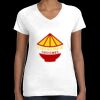 Women's Fine Jersey V-Neck Tee Thumbnail