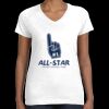 Women's Fine Jersey V-Neck Tee Thumbnail