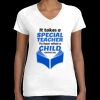 Women's Fine Jersey V-Neck Tee Thumbnail