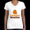 Women's Fine Jersey V-Neck Tee Thumbnail