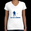 Women's Fine Jersey V-Neck Tee Thumbnail