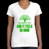 Women's Fine Jersey V-Neck Tee Thumbnail