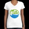 Women's Fine Jersey V-Neck Tee Thumbnail