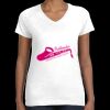 Women's Fine Jersey V-Neck Tee Thumbnail