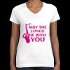 Women's Fine Jersey V-Neck Tee Thumbnail