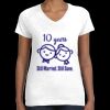 Women's Fine Jersey V-Neck Tee Thumbnail