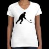 Women's Fine Jersey V-Neck Tee Thumbnail