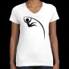 Women's Fine Jersey V-Neck Tee Thumbnail