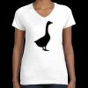 Women's Fine Jersey V-Neck Tee Thumbnail