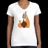 Women's Fine Jersey V-Neck Tee Thumbnail