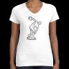 Women's Fine Jersey V-Neck Tee Thumbnail