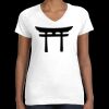 Women's Fine Jersey V-Neck Tee Thumbnail