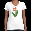 Women's Fine Jersey V-Neck Tee Thumbnail