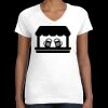Women's Fine Jersey V-Neck Tee Thumbnail
