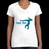 Women's Fine Jersey V-Neck Tee Thumbnail