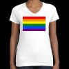 Women's Fine Jersey V-Neck Tee Thumbnail