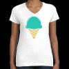 Women's Fine Jersey V-Neck Tee Thumbnail
