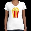 Women's Fine Jersey V-Neck Tee Thumbnail