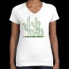 Women's Fine Jersey V-Neck Tee Thumbnail