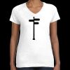 Women's Fine Jersey V-Neck Tee Thumbnail
