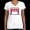 Women's Fine Jersey V-Neck Tee Thumbnail