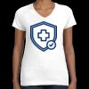 Women's Fine Jersey V-Neck Tee Thumbnail