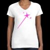 Women's Fine Jersey V-Neck Tee Thumbnail