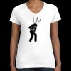 Women's Fine Jersey V-Neck Tee Thumbnail