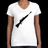 Women's Fine Jersey V-Neck Tee Thumbnail