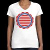 Women's Fine Jersey V-Neck Tee Thumbnail