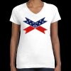 Women's Fine Jersey V-Neck Tee Thumbnail