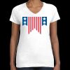 Women's Fine Jersey V-Neck Tee Thumbnail